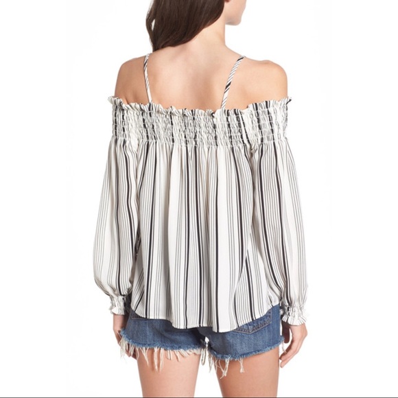 Nordstrom BP. Smocked Off the Shoulder Top. - Picture 2 of 5